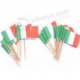 Fabricant de cure-dents de drapeau mini italie personnalisé