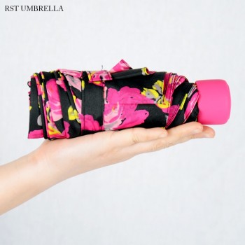 Blumendesign fünf TaschenschirmqualiTäT chinesische ProdukTe kleiner Regenschirm