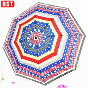 Neue Damenmode falTender manueller Regenschirm
