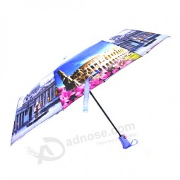 HAPPY SWAN beautiful art printed color coating digital printing fold lot umbrella with your logo