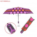 2019 new umbrella automatic clear travel umbrella 3 fold umbrella for wholesale in stock with your logo