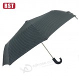 Alça dobrada à prova d'água Três guarda-sóis guarda-sóis guarda-chuva preTo baraTo dobrável
