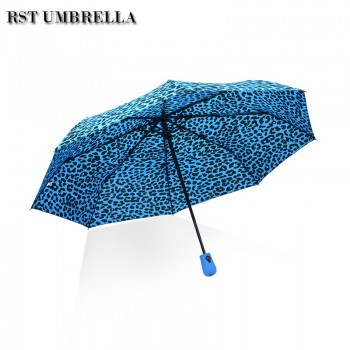 Hot sale high quality automatic 3 fold umbrella gift sunshade umbrella with your logo