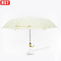 Mooie drie opvouwbare paraplu diamanT Japanse uv beschermende krisTallen paraplu