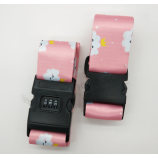 Fashion Travel Tag Strap Polyester Adjustable Luggage Strap Belt