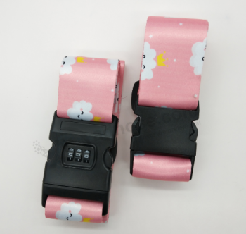 Fashion Travel Tag Strap Polyester Adjustable Luggage Strap Belt