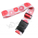 Custom Logo Security Luggage Strap Belt with Release Buckle