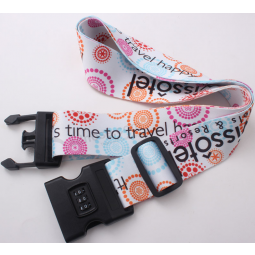 Dye Sublimation Luggage Straps Adjustable Travel Suitcase Belts