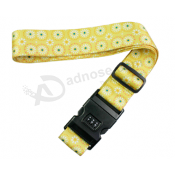 Fashion Custom Travel Bag Strap Luggage Belt with Lock