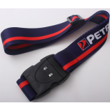 Heat Transfer Printed Brand LOGO luggage Straps Belts with 3 Digit Lock
