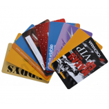 Vente en gros clair en plastique transparent vip carte