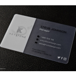 Carte de visite pvc transparent estampage à chaud carte de visite pvc