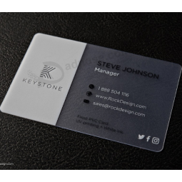 Transparent pvc business card Hot stamping pvc business card
