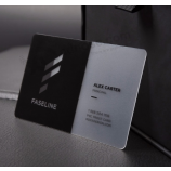 Vente chaude en plastique carte de visite biz carte personnalisée