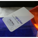 Carte de visite en plastique impression pvc carte de visite étanche