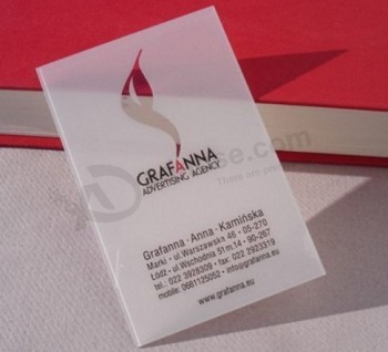 High quality matte plastic visiting business cards