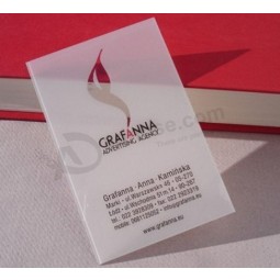 Tarjetas de visita de plástico mate de alta calidad