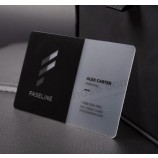 Carte d'appel d'affaires en plastique pvc impression personnalisée