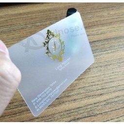 Clear pvc VIP business card plastic visiting cards