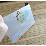 Klare PVC-Vip-Visitenkarten Kunststoff-Visitenkarten