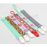 Baby Care Dummy Soother Ribbon Chain Pacifier Holder Clip