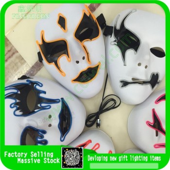 Cosplay Halloween party led flashing el wire el mask custom mask