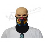 звуковая активированная светодиодная маска/еl мигающая лицевая маска с инвертором
