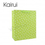 Sac dE papiEr En gros dE coulEur vivE shopping avEc ruban gros grain