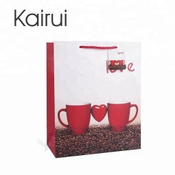 PErsonalização casamEnto Estilo pErsonalizado imprEssão saco dE papEl dE compras