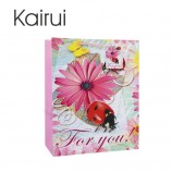FournissEur d'usinE dirEctE coulEur uniquE créativE insEctE imprimé cadEau sac papiEr