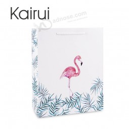 Customized flamingo Beautiful Design Fashionable Gift Paper Bags