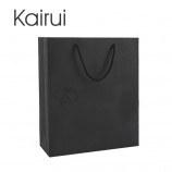 Sac En papiEr noir imprimé pErsonnalisé avEc votrE logo imprimé