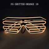 OrangE Licht führtE ShuttEr-BrillE lEuchtEn blinkEndE GläsEr für diE DEkoration