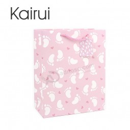 Wholesale Different Patterns Beautiful Design Fashionable Card Rope Gift Paper Bags with your logo
