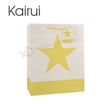 Wholesale customized print new design star gift paper bag with your logo
