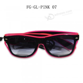pink light hottest el shutter glasses flashing eyewear wholesale