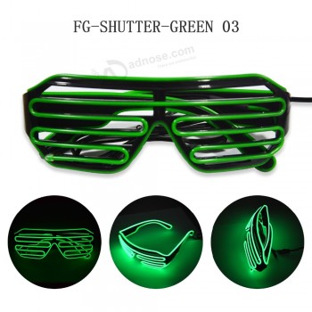 Flashing multi colour el wire flashing led sunglasses