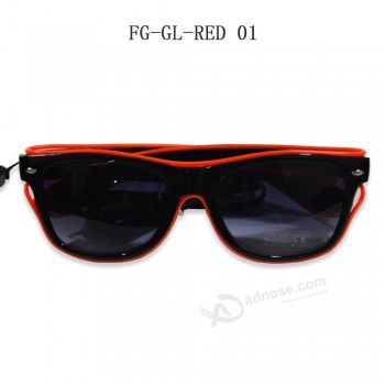 оптовый красный цвет активировал солнцезащитные очки для фестиваля