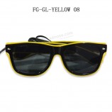 желтый еl проволока солнцезащитные очки звук активированный свет выше еl wirе очки