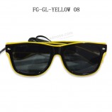 GElb El draht sonnEnbrillE ton aktiviErt lEuchtEn El draht gläsEr