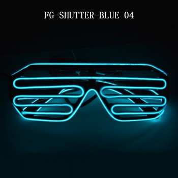 Fashionable Blue Light Party Led Shutter Sunglasses