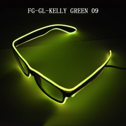 New product EL Wire Glasses Light Flashing kelly