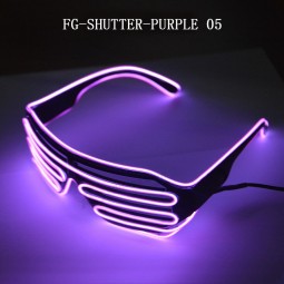 Flashing Neon Electroluminescent Led EL Shutter Glasses
