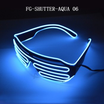 LED Shutter party glasses aqua flashing voice control sunglasses for party