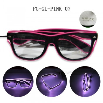 розовые сетчатые очки для музыкального праздничного оформления