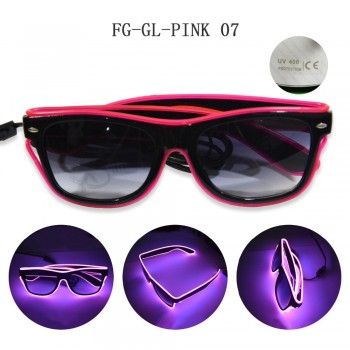 pink led flashing party glasses for halloween