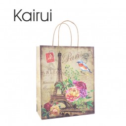 Wholesale Top Quality Hot Selling Kraft Paper Packaging Bag with paper handle