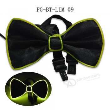 Custom flashing bow tie led in aqua color