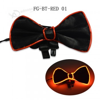 Custom led bow tie, el wire light up bow tie