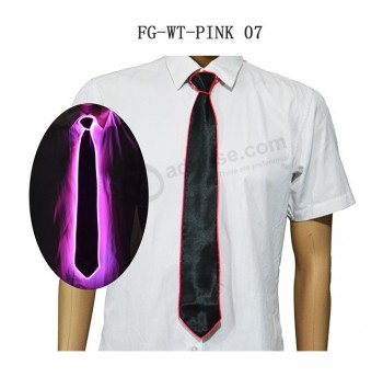 Red light up el wire tie flashing glowing el bow tie